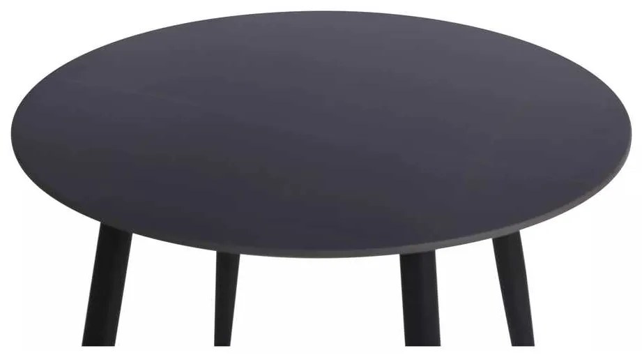 Masă de bucătărie Rion - 90 cm diametru, negru