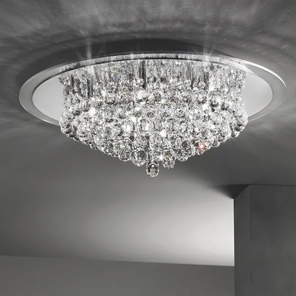 Plafonieră de cristal Orion DLU 2378/9/62 GLORIA 9xG9/40W/230V d. 62 cm crom