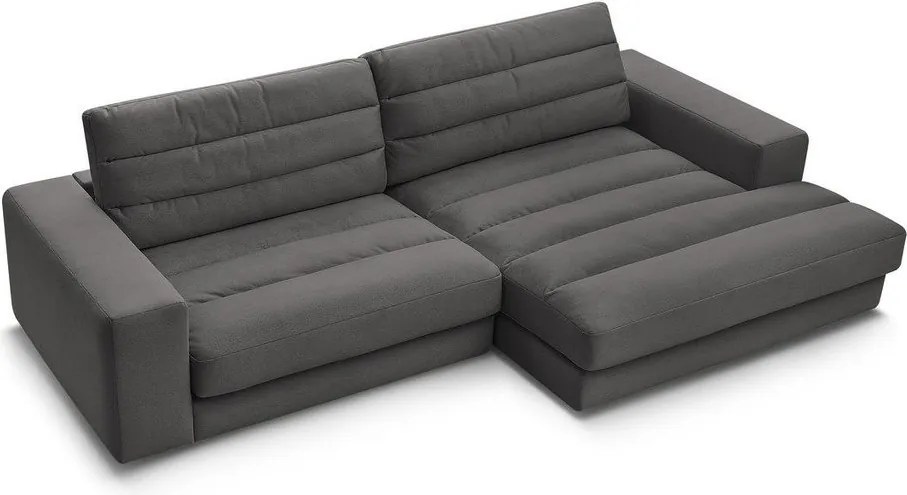 Colțar gri antracit cu tapițerie din catifea (cu colț pe partea dreaptă/cu șezlong) Sierra – Bobochic Paris