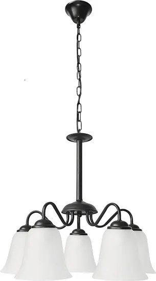 Rábalux Fabiola 7258 candelabre, lustre  negru mat   metal   E27 5x MAX 40W   IP20