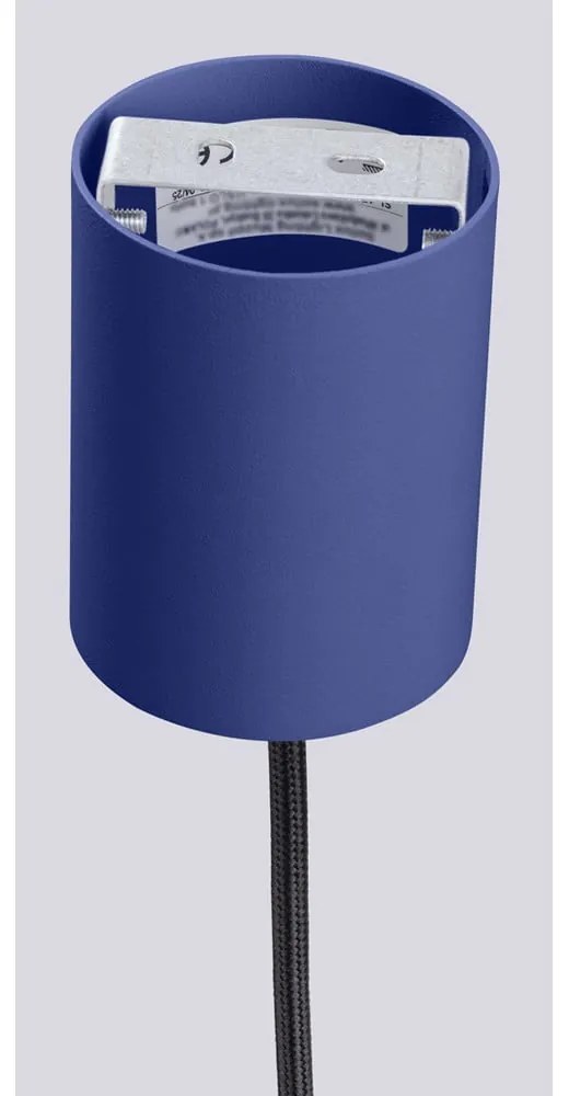 Lustră albastru-închis cu abajur din sticlă ø 12 cm Orbital – Sollux