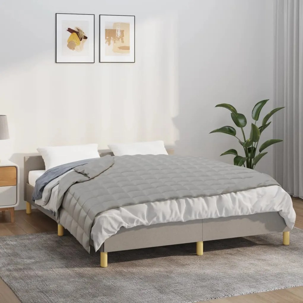 vidaXL Pătură grea, gri, 152x203 cm, 11 kg, material textil