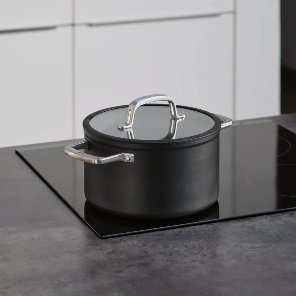 Oală cu capac/cu suprafață ceramică 5,5 l adecvată pentru plita cu inducție Meda 3.0 – FABINI