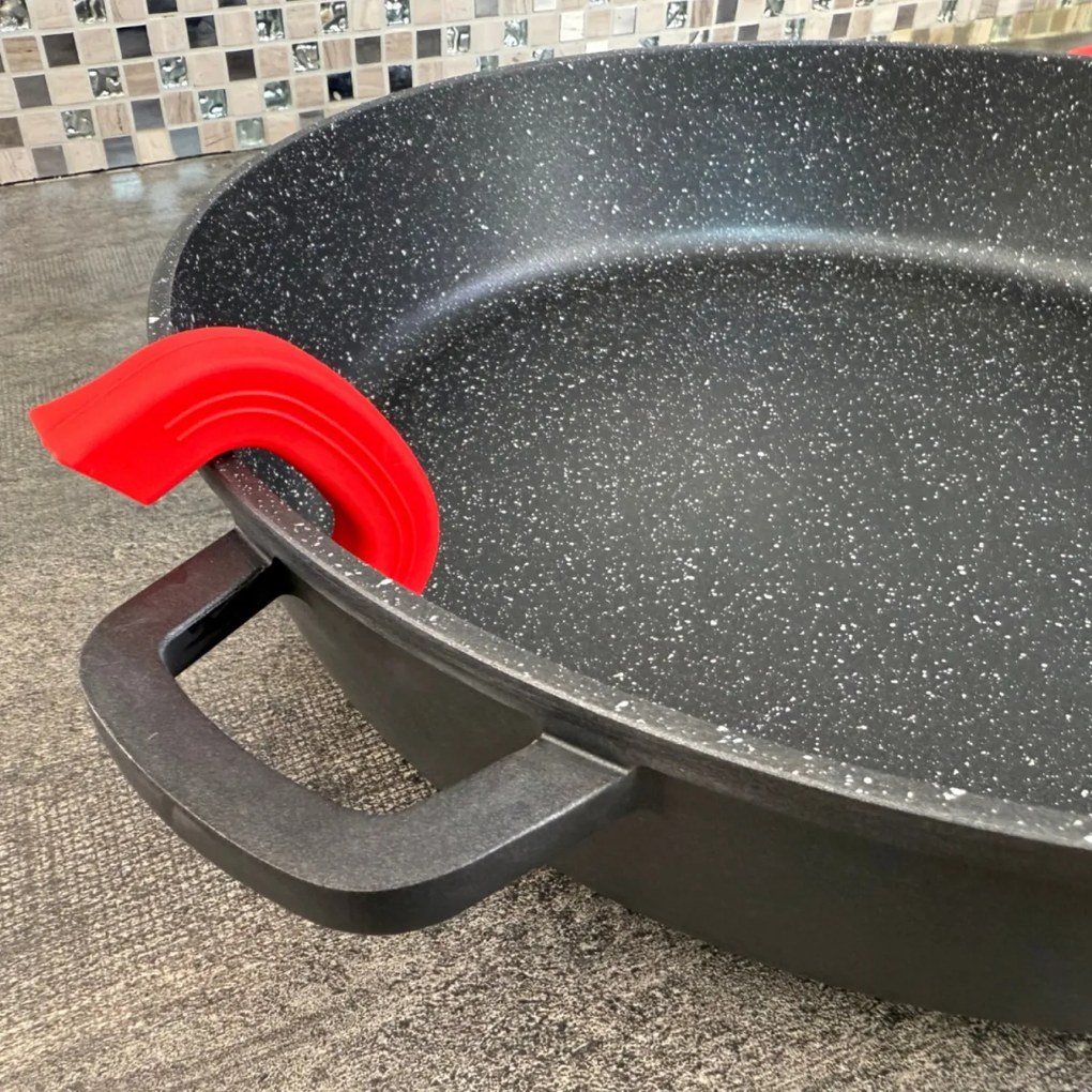 Cratiță marmorată cu capac 36 cm, 7L – Royalty Line RL-BR36CM, antiaderentă, ideală pentru gătit în familie