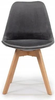 Scaune de sufragerie 4buc stil scandinav Grey Glamor