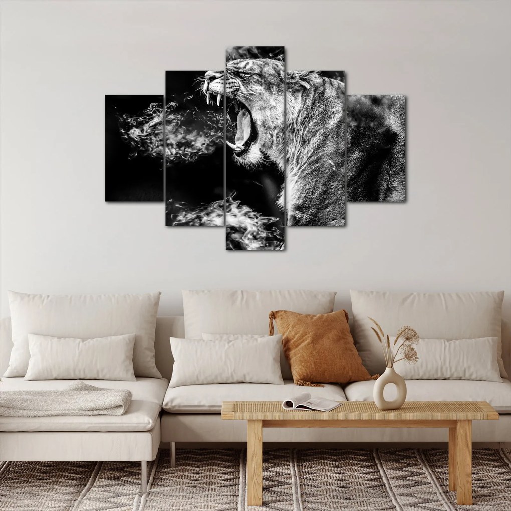 Tablou - Portretul unei leoaice (150x105 cm)