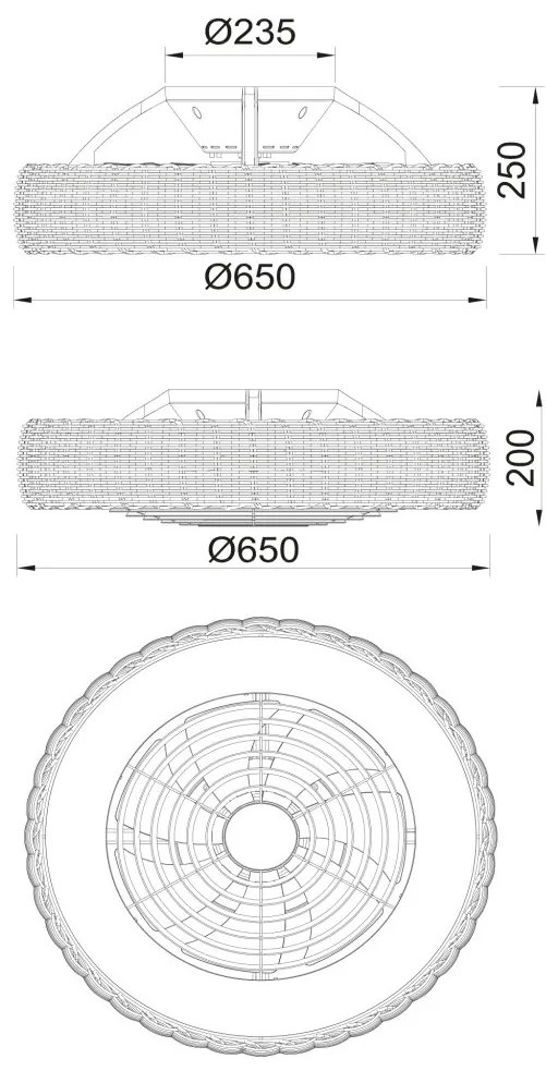Lustra LED cu Ventilator si telecomanda KILIMANJARO