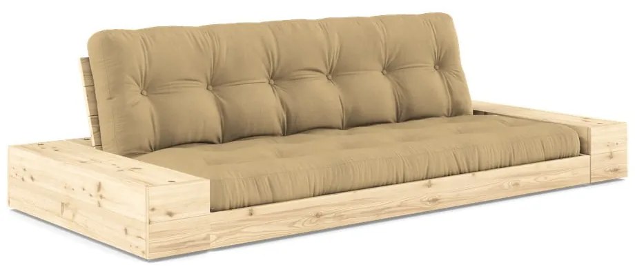 Canapea galben-muștar extensibilă 244 cm Base – Karup Design
