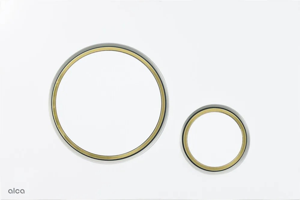 Clapeta de actionare Alca Thin M775 alb - auriu lucios