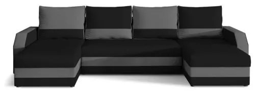 Colțar Marion 312cm negru