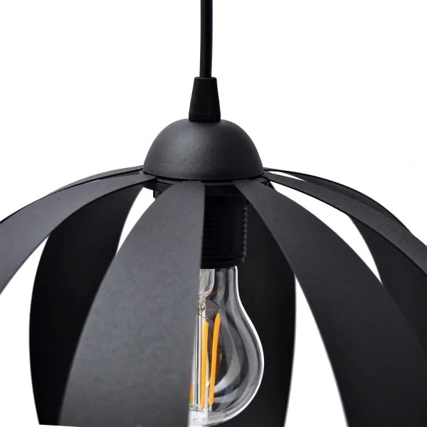 Lustră pe cablu NEWTON 1xE27/15W/230V neagră