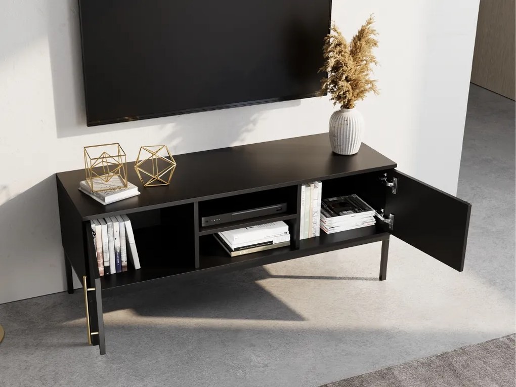 Dulap TV LANZZI 120x40 cm, negru
