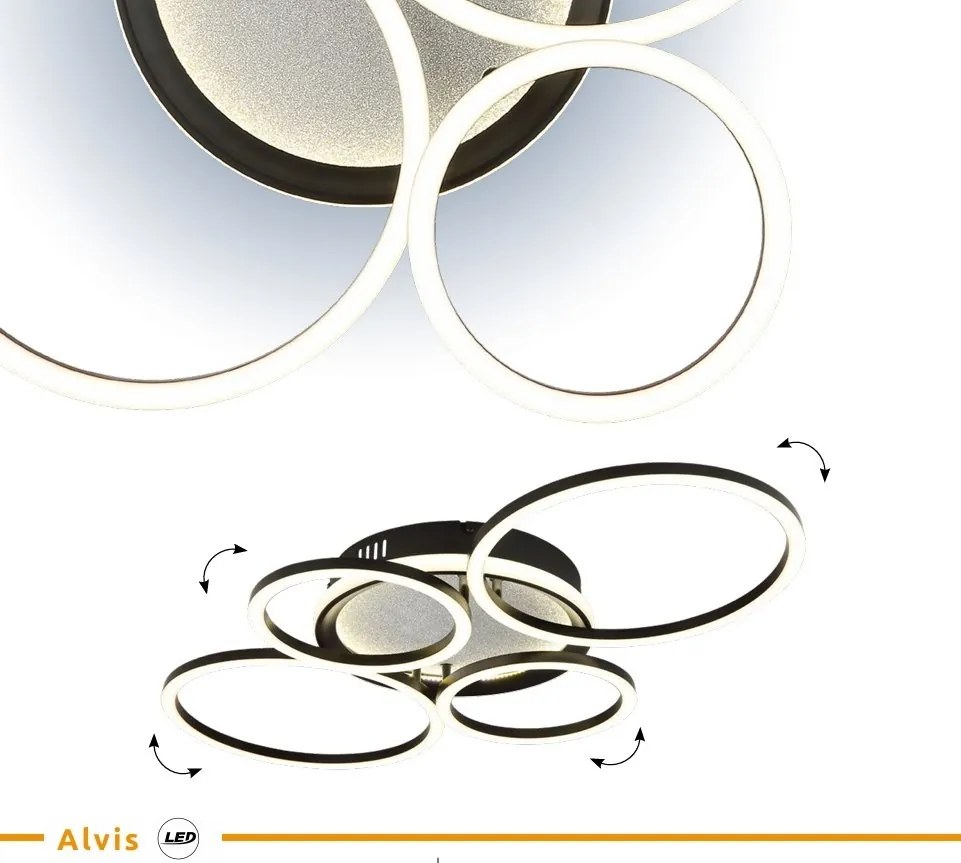 Lustra aplicata tavan design circular LED Alvis