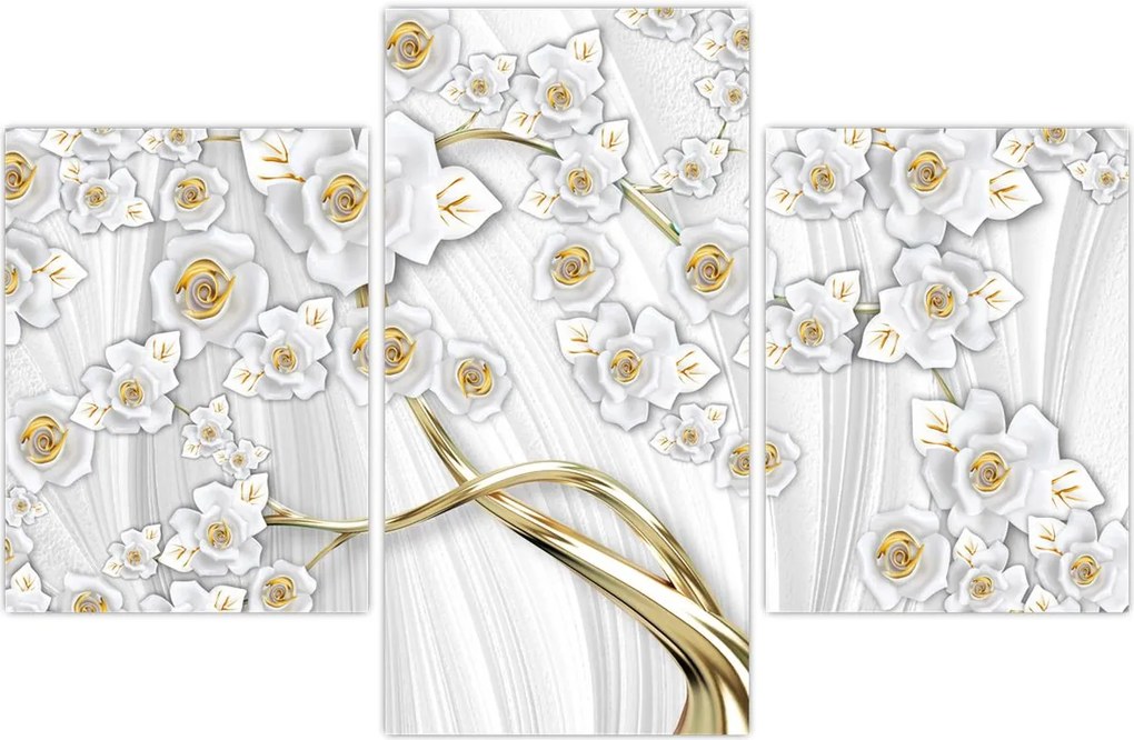 Tablou - Copac cu decor auriu (90x60 cm)