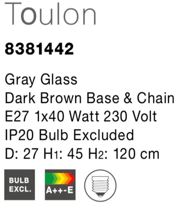 Lustra / Pendul decorativ design modern Toulon NVL-8381442