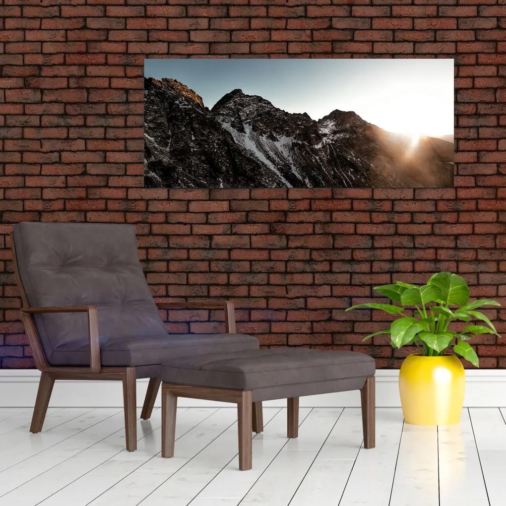 Tablou - Lanț de munți stâncos (120x50 cm)