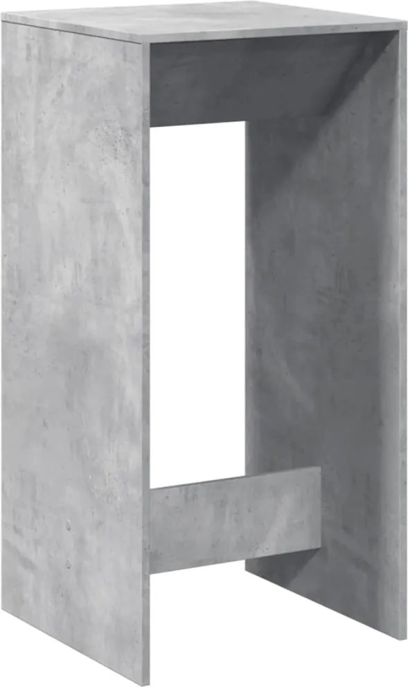 vidaXL Masă bar, gri beton, 51x50x103,5 cm, lemn prelucrat