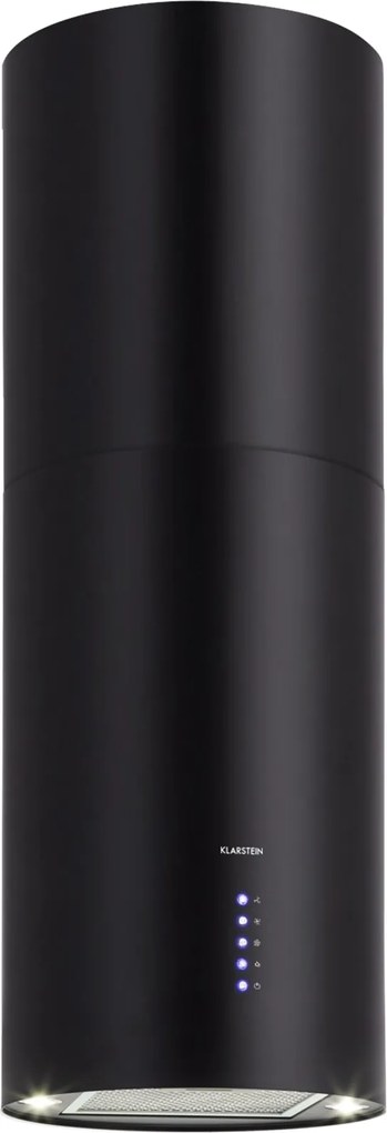 Klarstein Beretta, hota în formă de insulă,  Ø35 cm, recirculație, 650m³/h, LED, negru