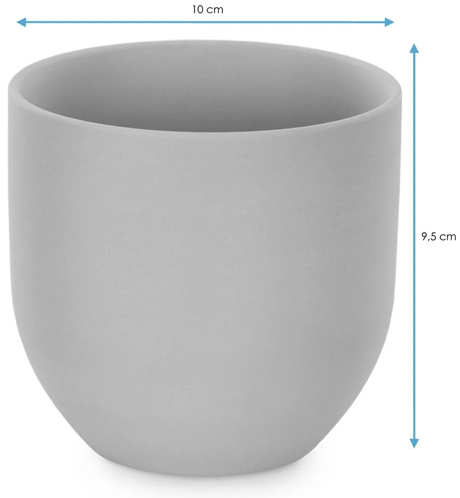 Suport de lumanare din ceramica Culoare albastru deschis, SHIRE