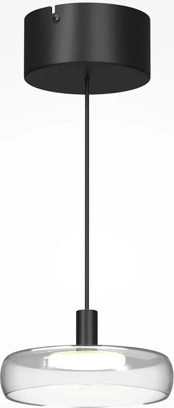 Lustra LED suspendata Float sticla transparenta