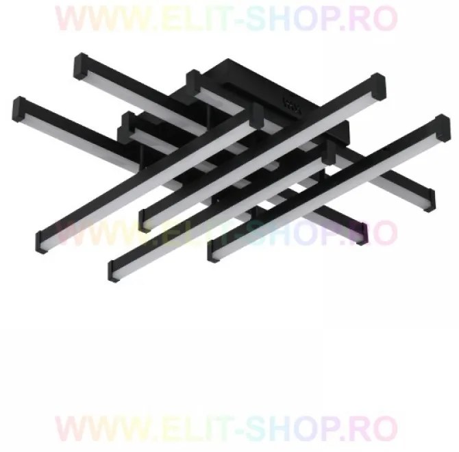 Lustra LED Cu Telecomanda, Elit's Esn174 - 8-BK, 160w