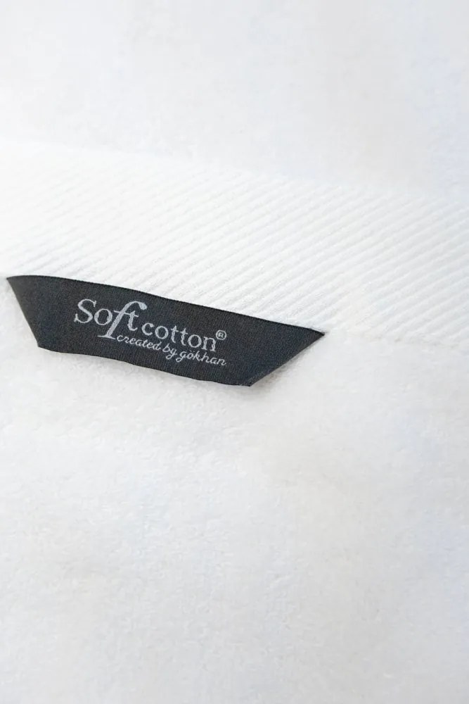 Set cadou prosoape și prosop de corp CHAINE, 3 buc Alb – Broderie albastră