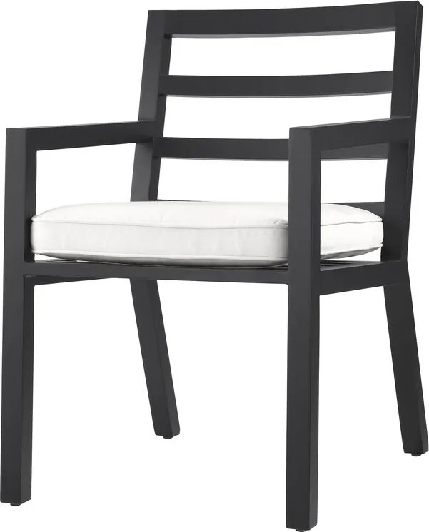 Scaun de interior/ exterior elegant design LUX Delta, negru 115003 HZ