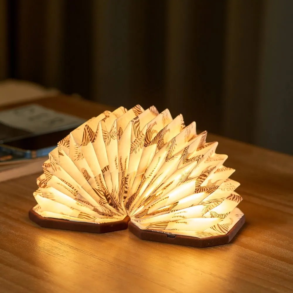 Decorațiune luminoasă maro închis cu USB Velvet Accordion – Gingko