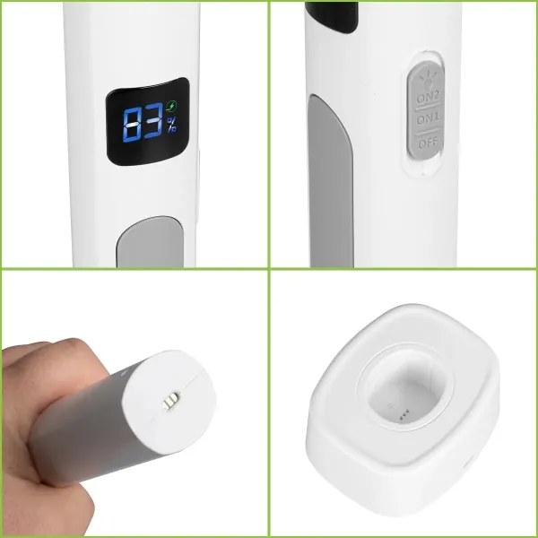 Paletă LED electrică anti-insecte 2 în 1 1200 mAh/5V alb