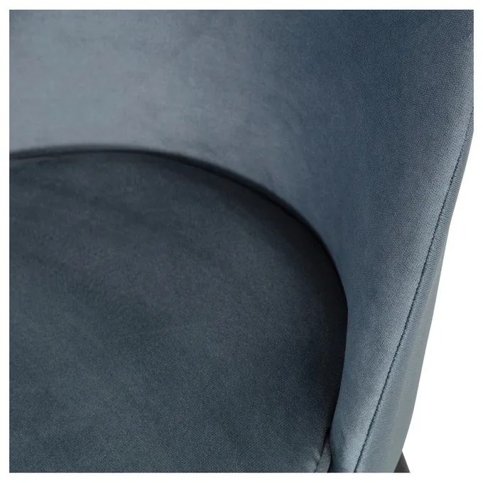 Scaune de dining albastre 2 buc. din catifea Vogue – WOOOD