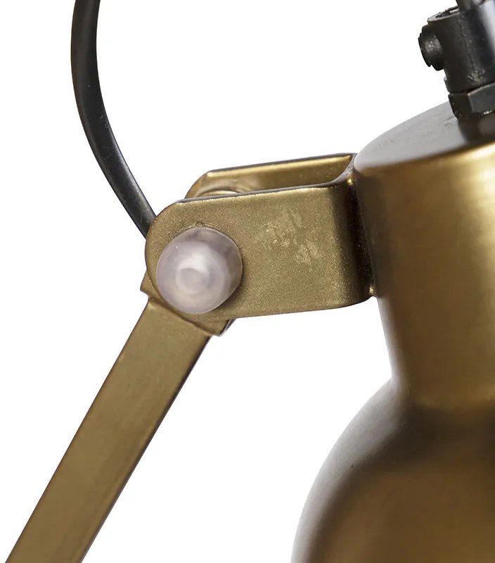 Lampă de perete industrială din alamă reglabilă - Avon