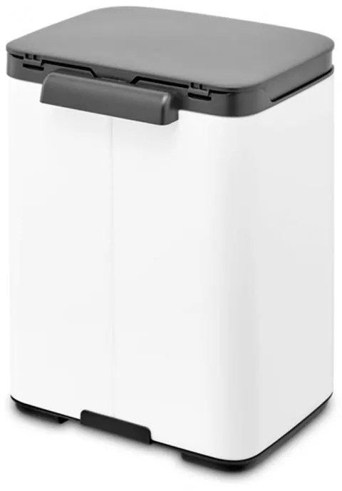 Cos de gunoi Brabantia Bo Small 1006621, 4 L, Deschidere lina si silentioasa, Baza antiderapanta, Alb