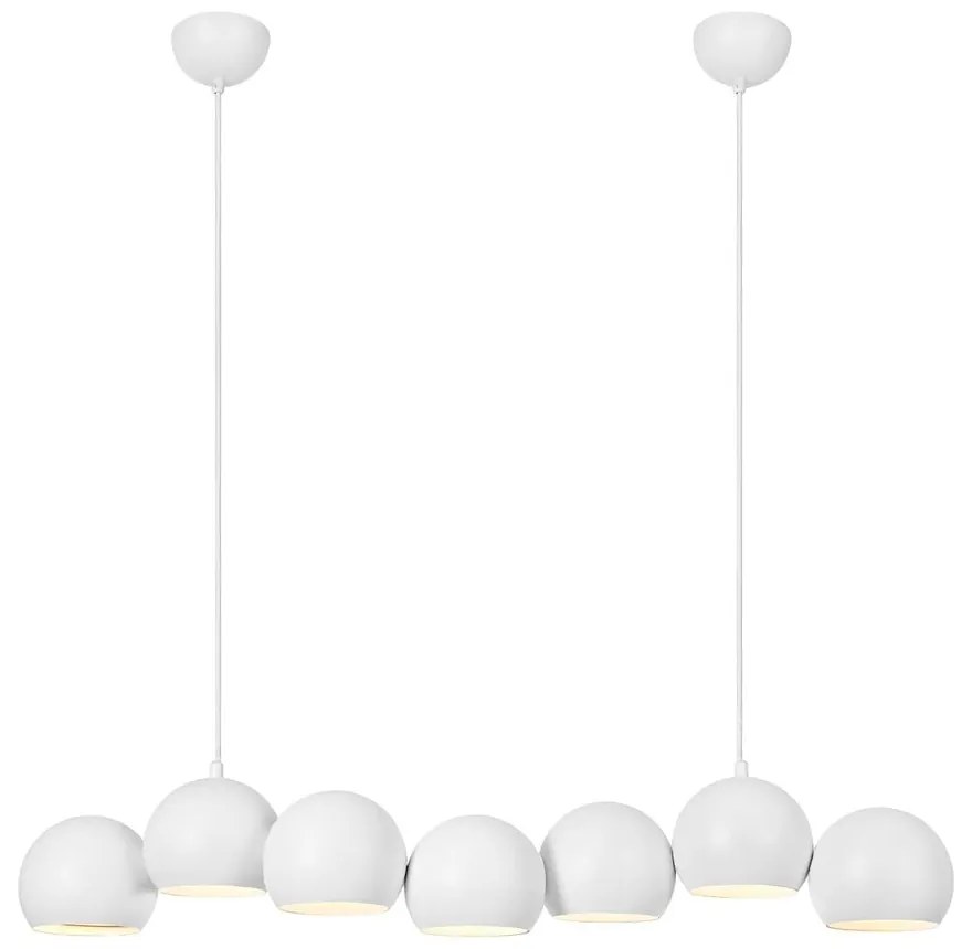 Lustră albă cu abajur din metal Cupolo – Markslöjd