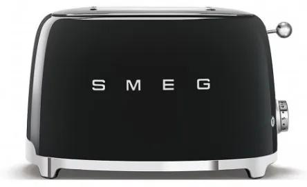 Toaster 2 Felii SMEG TSF01BLEU, Stilul Anilor 50 ,Negru