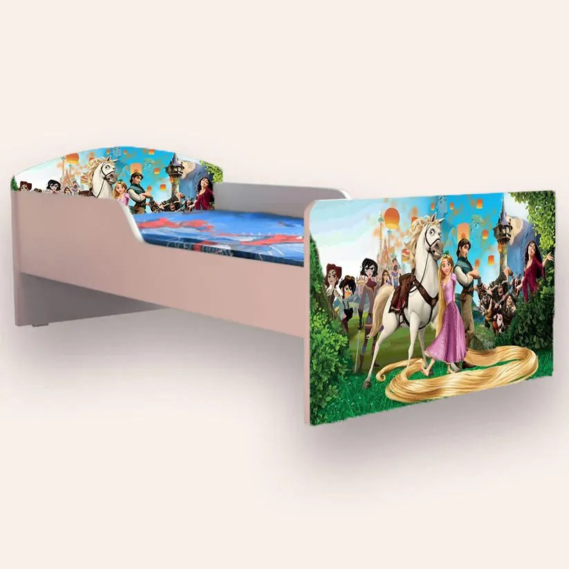 RAPUNZEL Mic 2-8 ani Simplu Cu  saltea