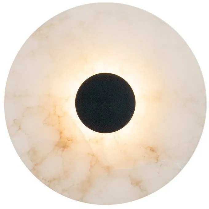 Aplica de perete LED, Ambientala, ALABASTER, Negru, ZB-2551