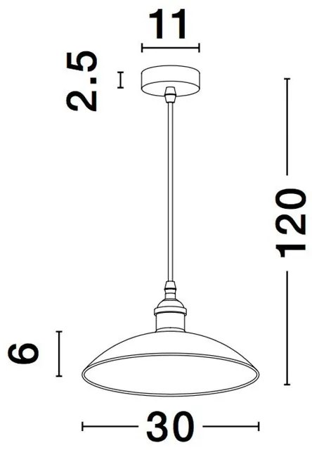 Pendul design modern SANGRO, 30cm, NVL-9181300