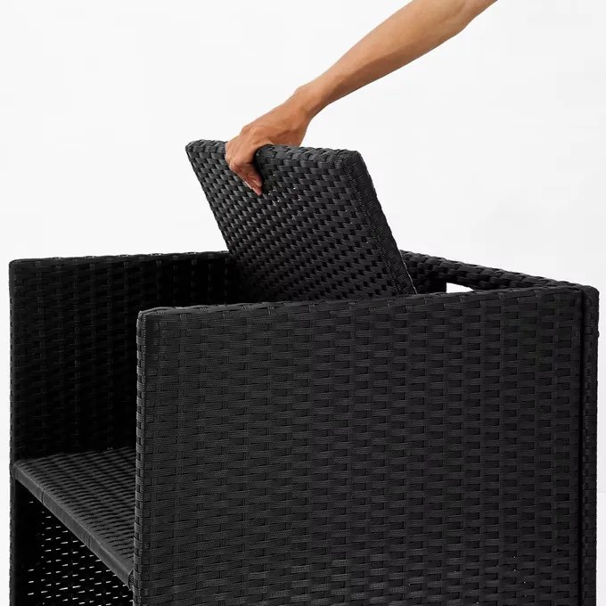 Deuba Set ratan de gradina America 4+4 - antracit