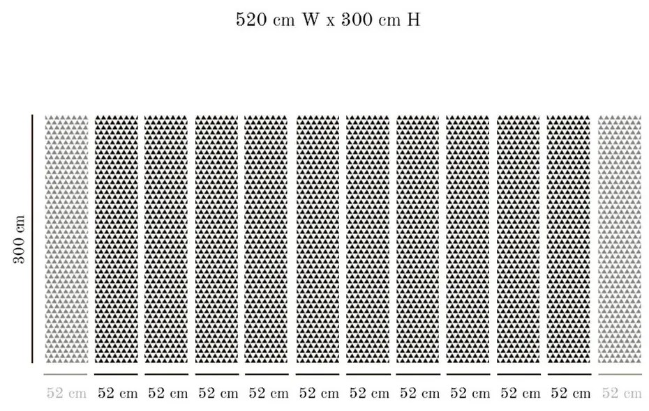 Tapet VLAdiLA 3D Triangle 520 x 300 cm