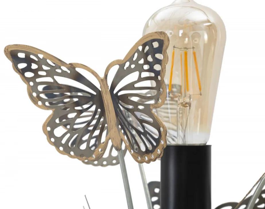Lampa multicolora din metal, Soclu E27 Max 40W, ∅ 32 cm, Butterflies Mauro Ferretti