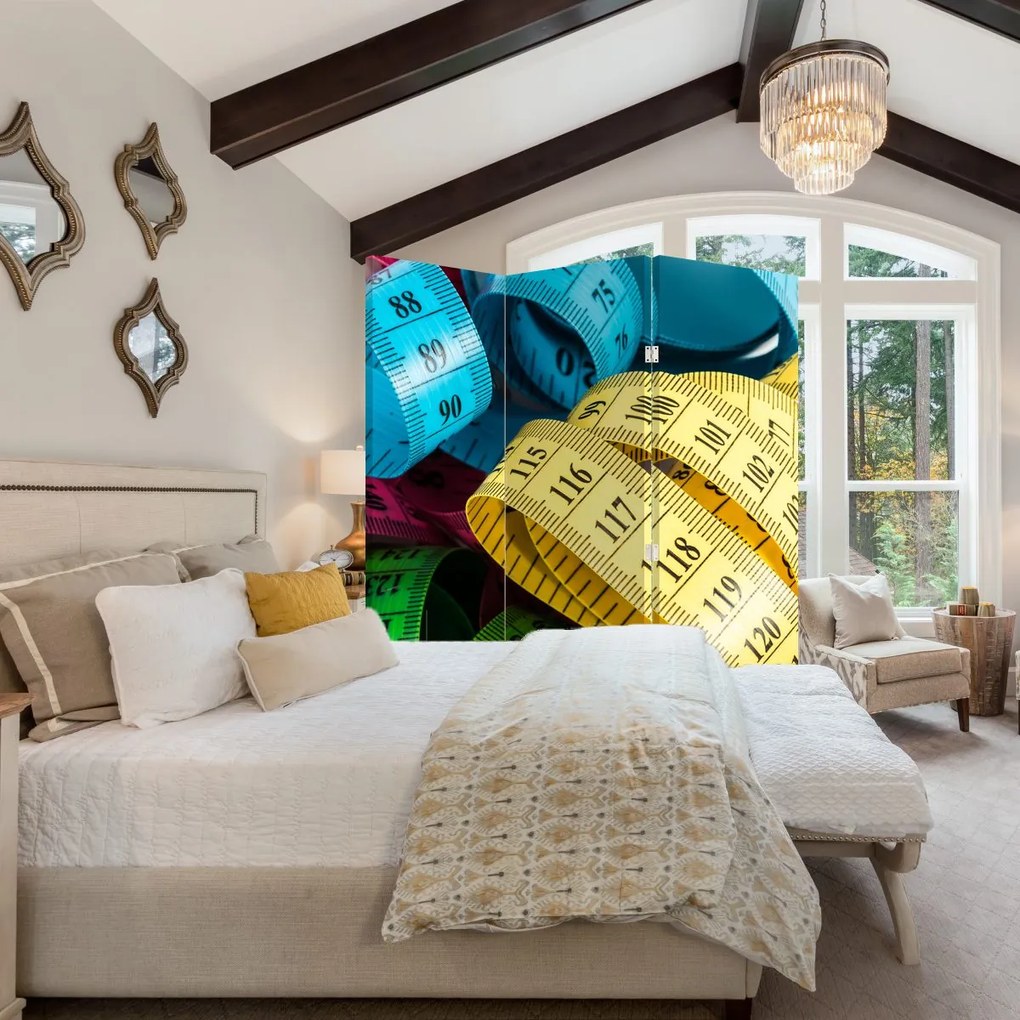 Paravan - Metri colorați (126x170 cm)