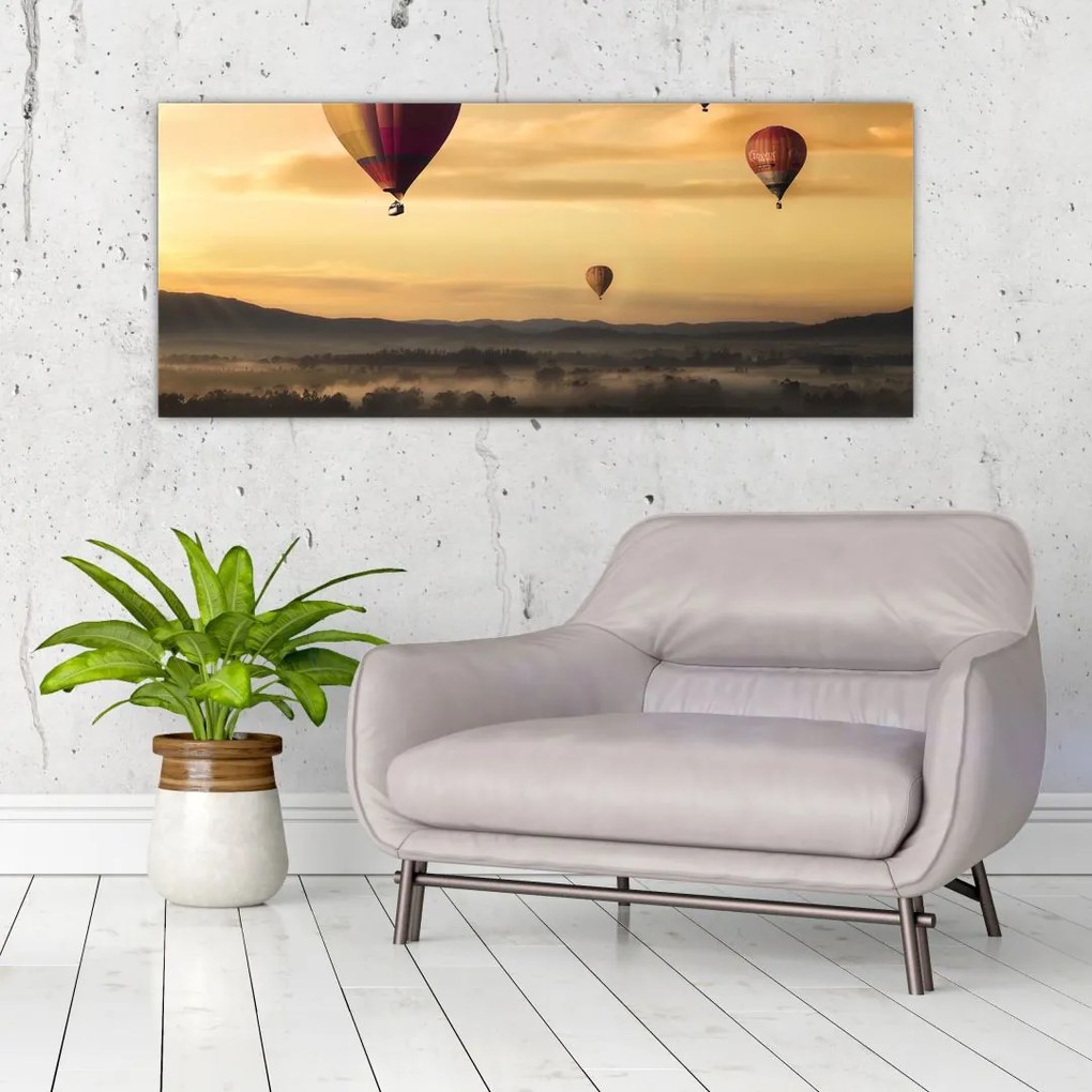 Tablou cu baloane zburând (120x50 cm)