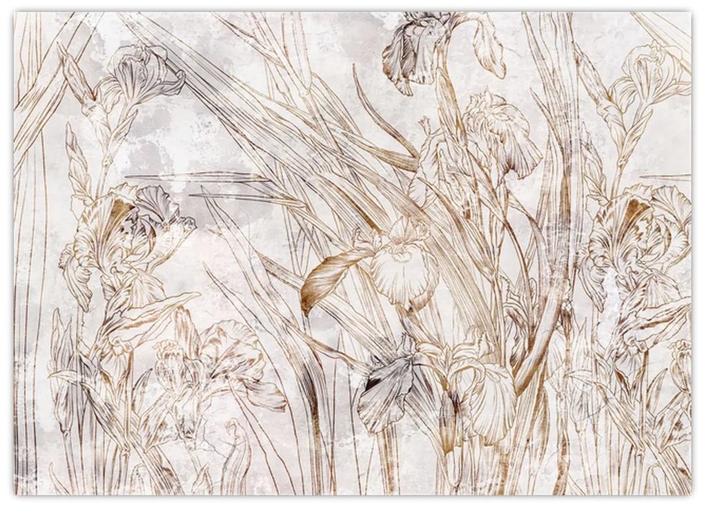 Tablou pe sticlă - Iris (70x50 cm)