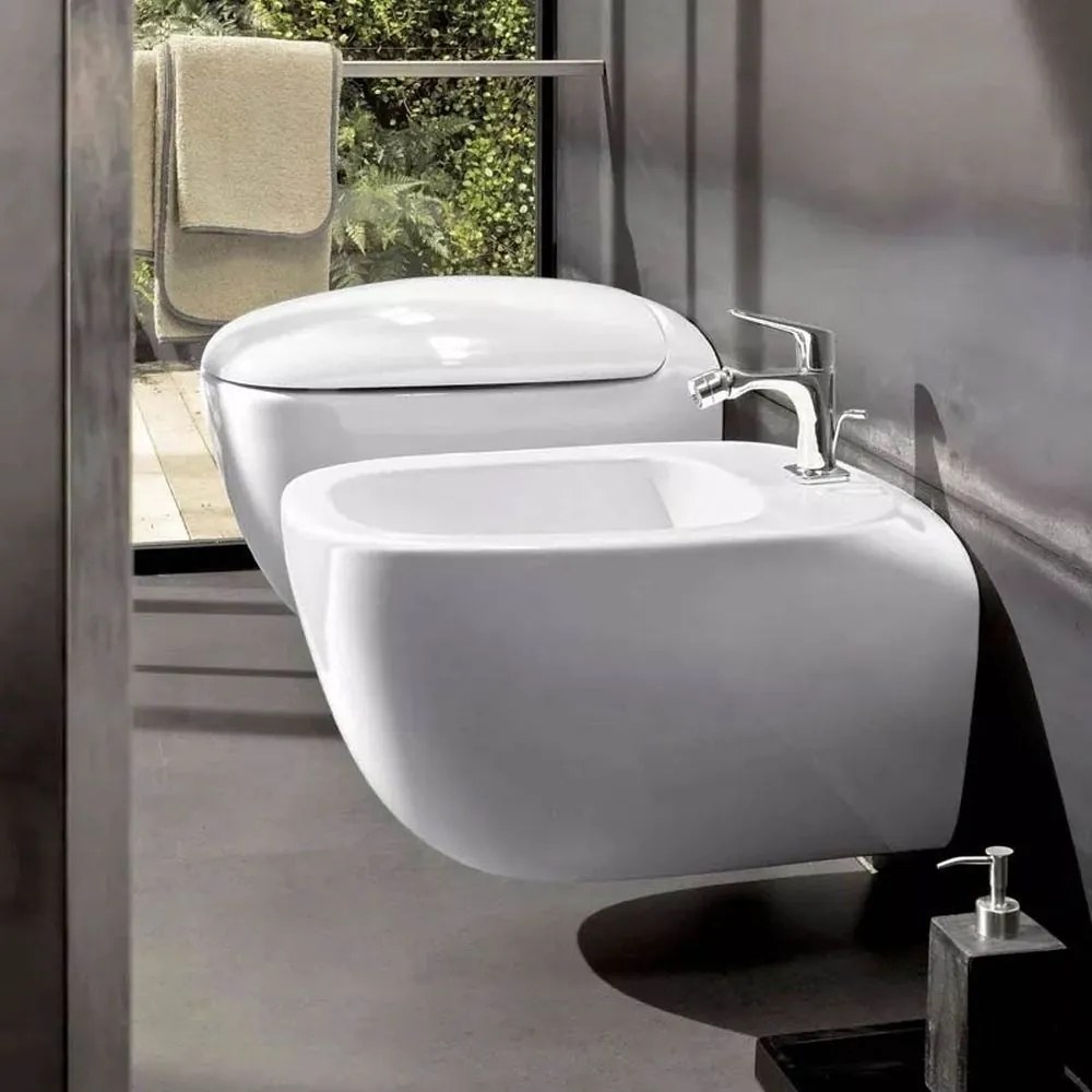 Capac toaleta cu softclose, alb Alb