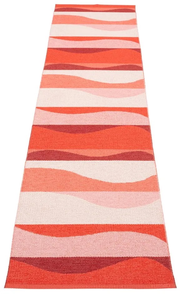 Covor tip traversă pentru interior și exterior roșu 70x300 cm Urvi Fire – Pappelina