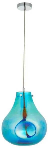 Lustră pe cablu Endon 99791 EUROPA 1xE27/10W/230V albastru