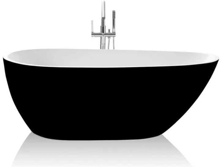 Cada freestanding ovala Elise Black 170x75 cm ( Un pic zgariata exteior )