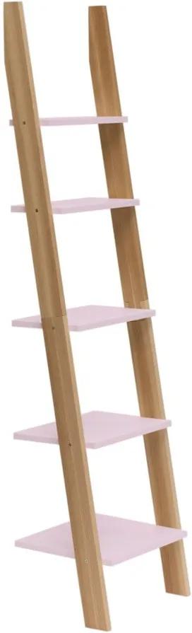 Raft în formă de scară Ragaba ASHME, lățime 45 cm, roz deschis
