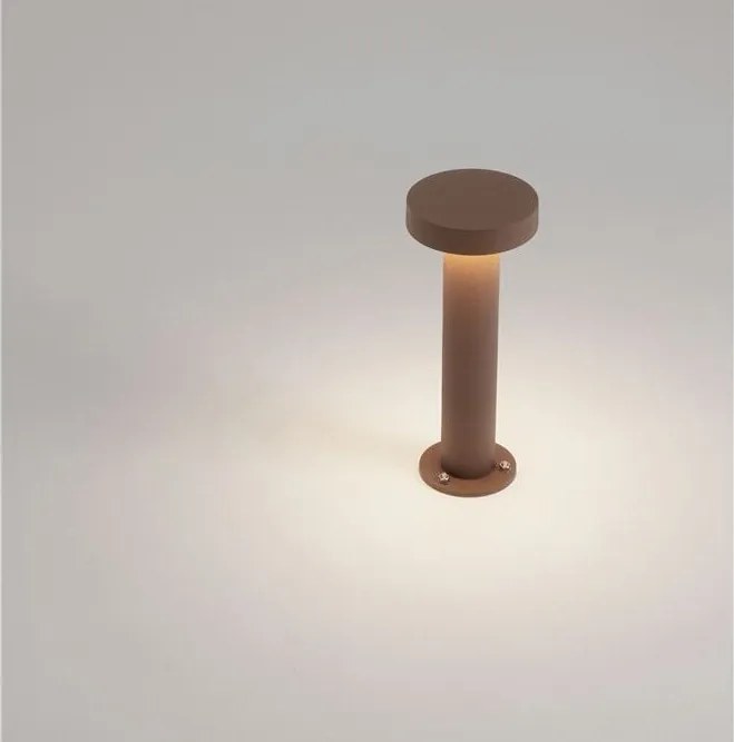 Stalp exterior IP65 LED 2700K GONG corten H-30cm