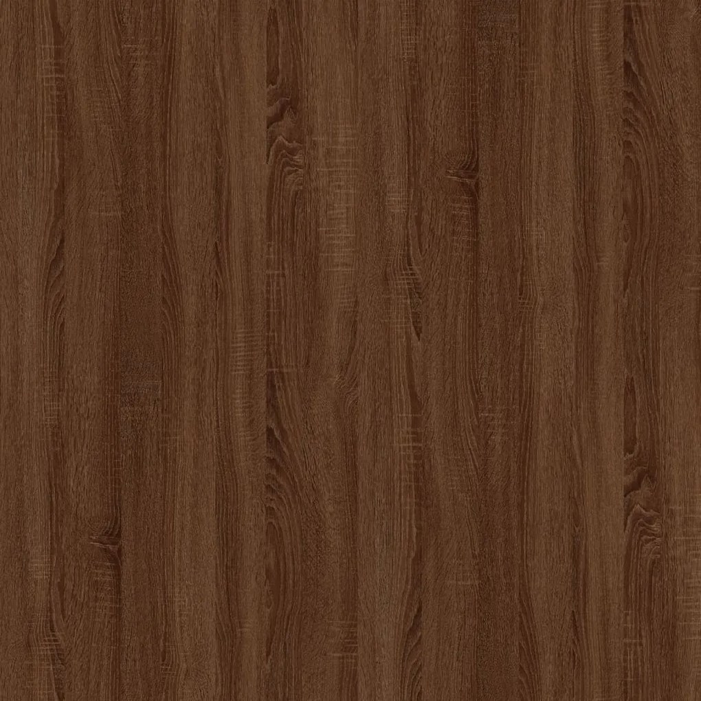 Mese laterale, 2 buc. stejar maro 40x40x35 cm lemn prelucrat 2, Stejar brun, 40 x 40 x 35 cm